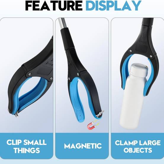 Pince à déchets télescopique 83 cm - Tête rotative à 360° - Embout magnétique - DtopbuyAge - Image 5