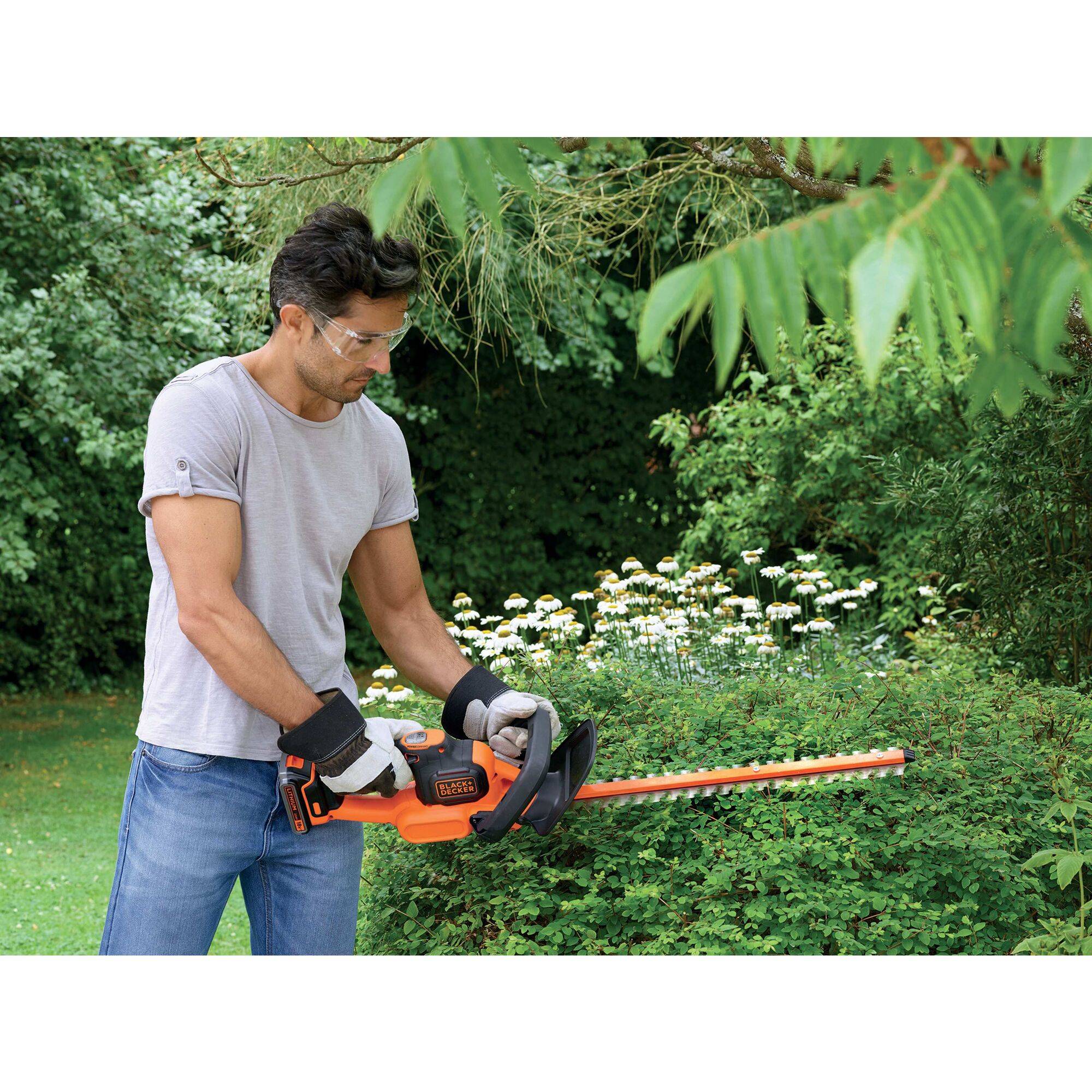 Black & Decker - Taille-Haies sans fil LITHIUM 18 V 45cm (sans batterie) BLACK+DECKER GTC18452PCB-XJ - Image 3