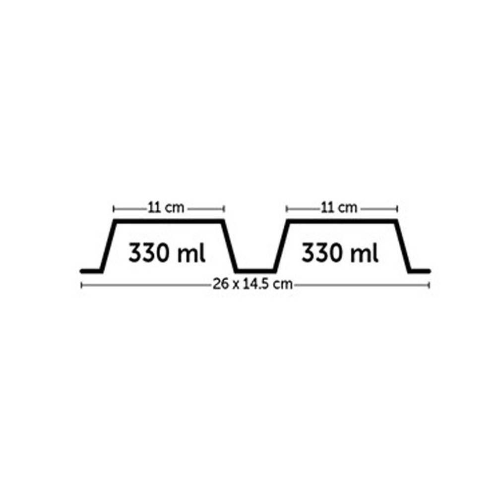 Une gamelle double 2 x 330 ml Leno hawai couleur aléatoire pour chien ou chat - Imagen 5