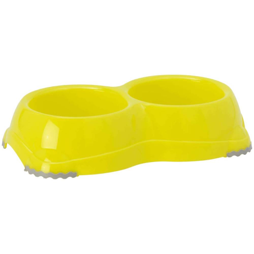 Une gamelle double 2 x 330 ml Leno hawai couleur aléatoire pour chien ou chat - Imagen 2