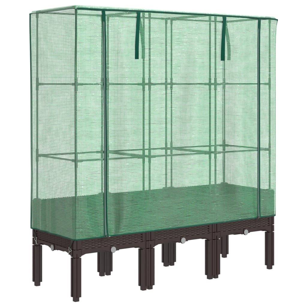 Prolenta Premium - Jardinière polypropylène marron 120 x 40 x 44 cm - Prolenta premium p362.1 - Image 1