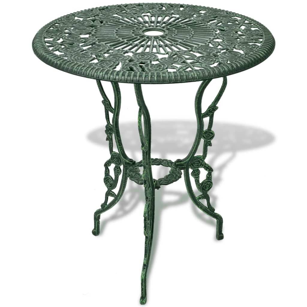 Helloshop26 - Jeu de bistro 3 pièces aluminium coulé vert - Imagen 2