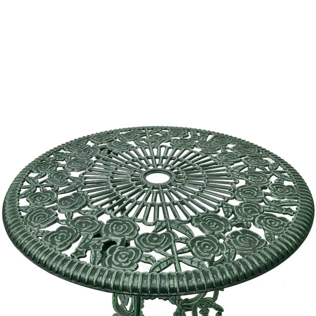 Helloshop26 - Jeu de bistro 3 pièces aluminium coulé vert - Imagen 3