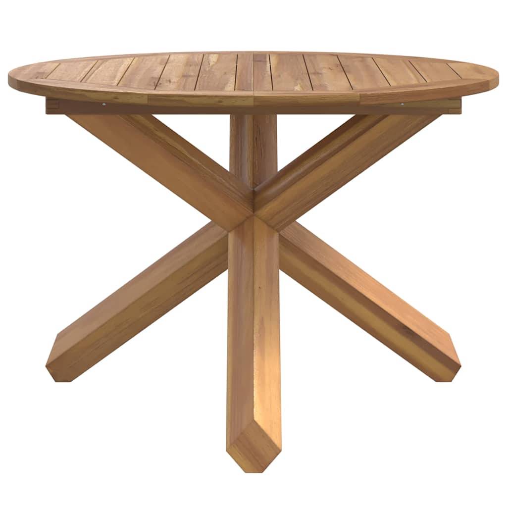 Table de jardin bois de teck Ø109 x 74 cm - PANGIVO - Image 4