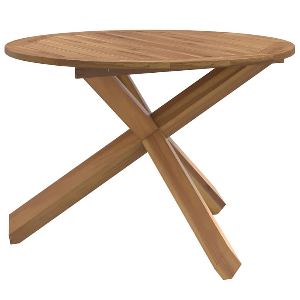 Table de jardin bois de teck Ø109 x 74 cm - PANGIVO - Image 1