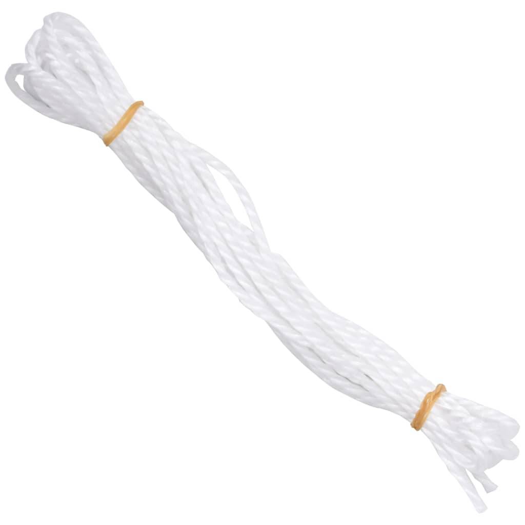 Helloshop26 - Voile toile d'ombrage parasol 160 g/m² blanc 3/4 x 2 m PEHD - Imagen 5