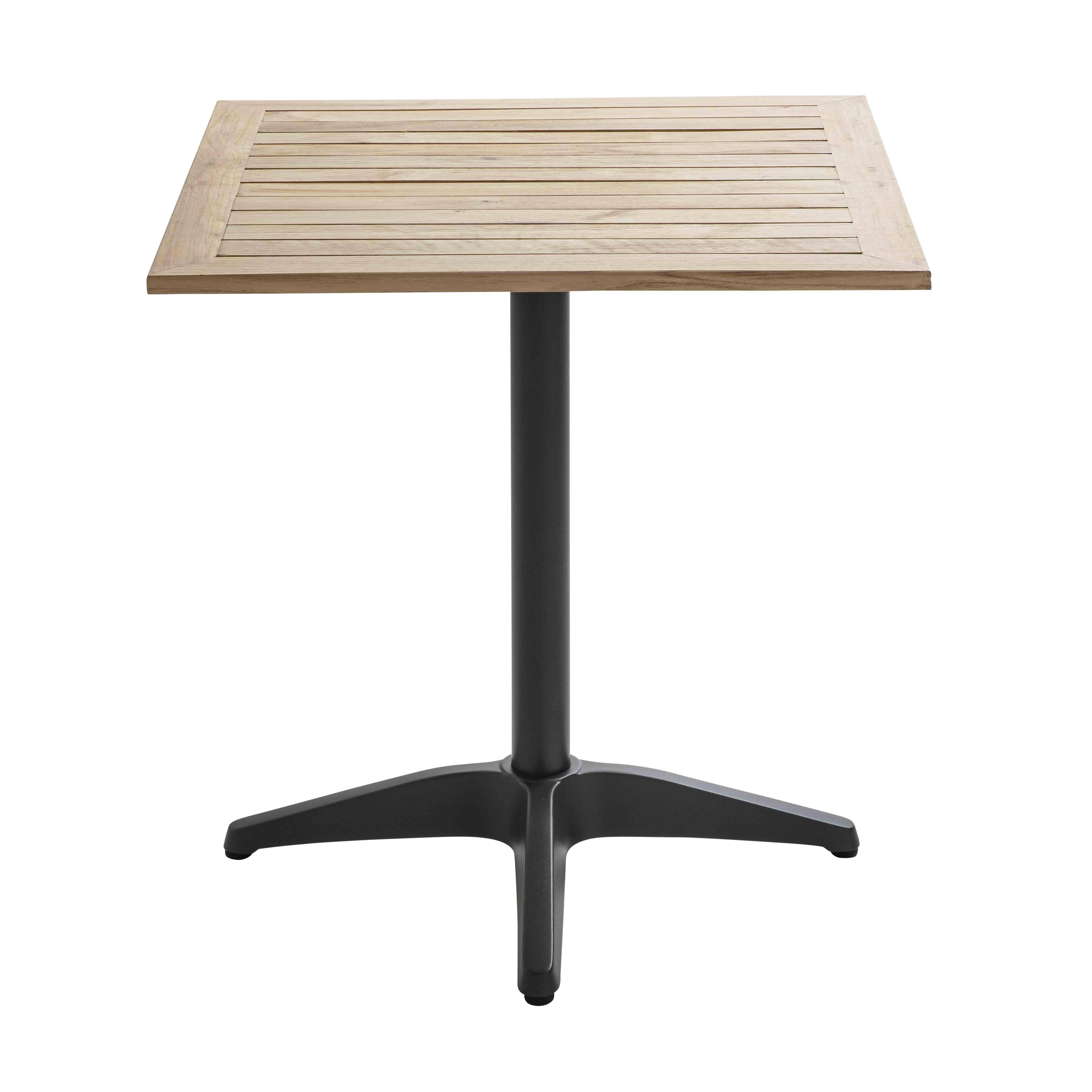 Oviala - Table de jardin carrée plateau bois 70cm 4 places
 Times square - Oviala - Imagen 2