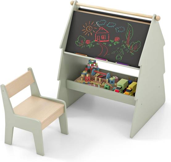 Chevalet Pour Enfants En Bois Tableau Magnétique Blanc / Tableau Noir Avec Rouleau De Papier 138204813 Chevalet Pour Enfants En Bois Tableau Magnétique Blanc / Tableau Noir Avec Rouleau De Papier 138204813