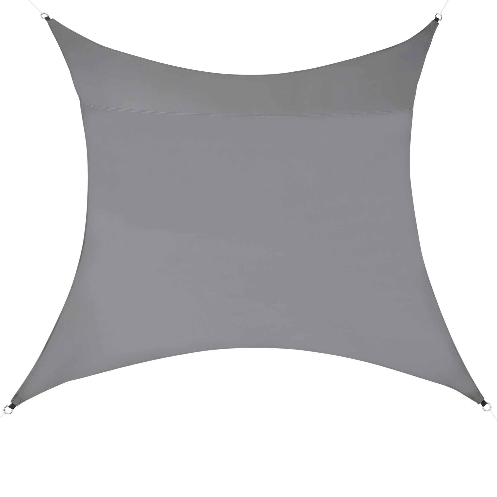 Voile d'Ombrage Lerma Carrée Gris Foncé 3 x 3 m [en.casa] - Imagen 1