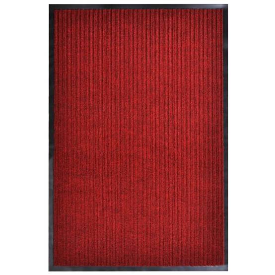 Paillasson - tapis de porte - tapis d'entrée Rouge 117x220 cm PVC - Image 1