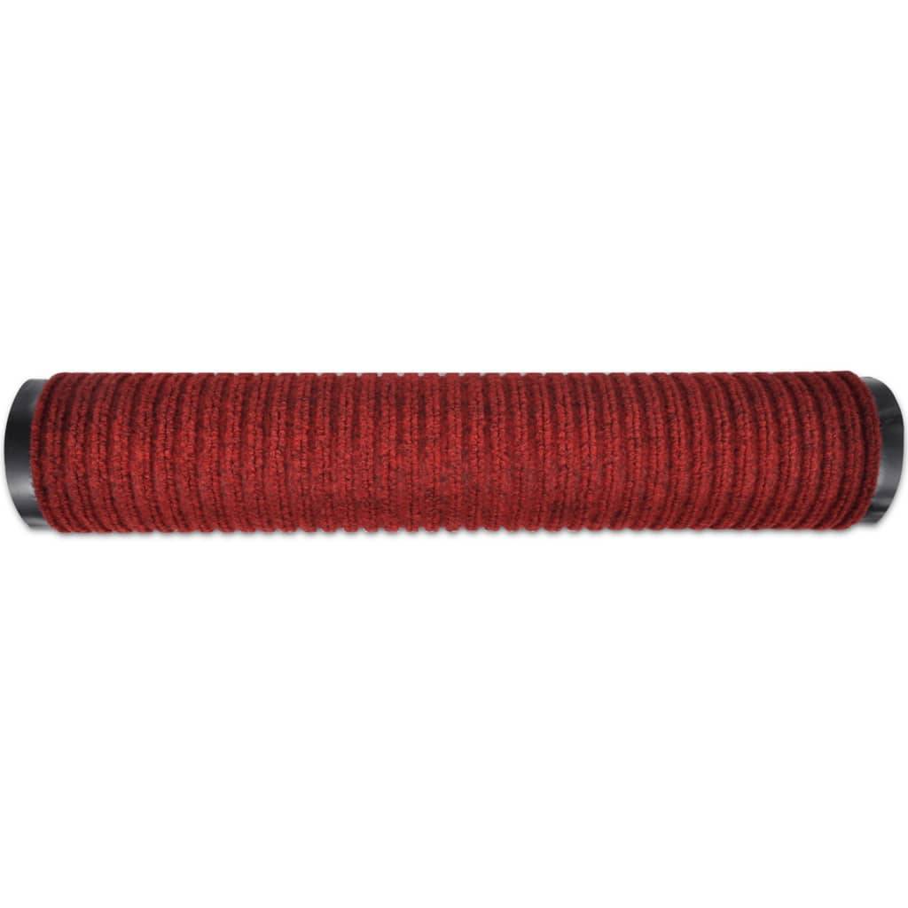 Paillasson - tapis de porte - tapis d'entrée Rouge 117x220 cm PVC - Image 4