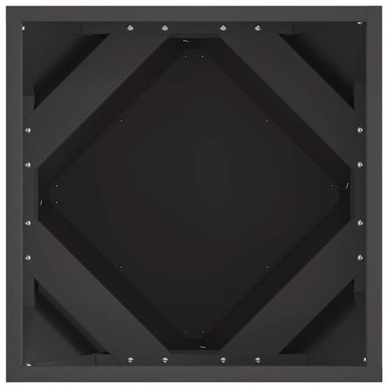 Jardinière | Pot de fleurs | Cache-pot | Bac à fleurs Noir 40 x 40 x 40 cm Acier - Image 6