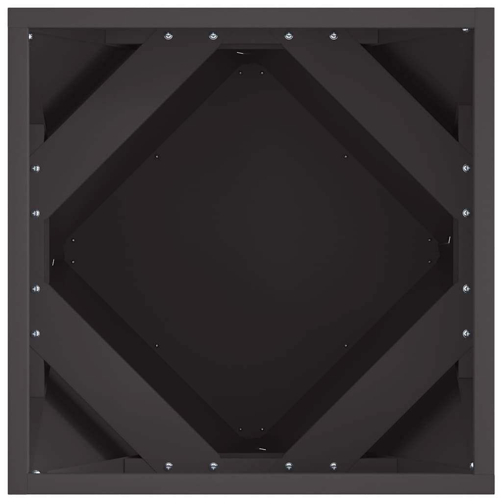 Jardinière | Pot de fleurs | Cache-pot | Bac à fleurs Noir 40 x 40 x 40 cm Acier - Image 6