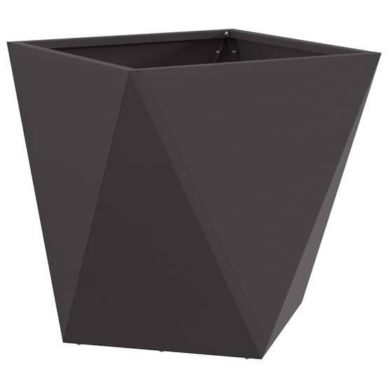 Jardinière | Pot de fleurs | Cache-pot | Bac à fleurs Noir 40 x 40 x 40 cm Acier - Image 1