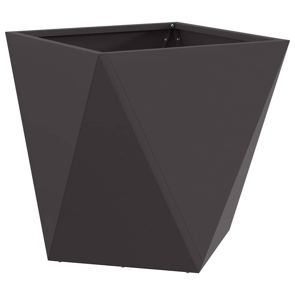Jardinière | Pot de fleurs | Cache-pot | Bac à fleurs Noir 40 x 40 x 40 cm Acier - Image 1