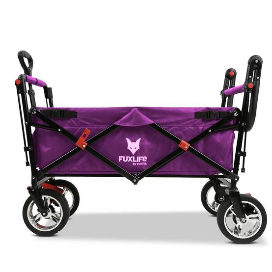 FUXLIFE FX-CT700 Chariot Pliable • Wagon de Transport Compact 75 kg • Grandes Roues • Camping & Jardin - Image 7