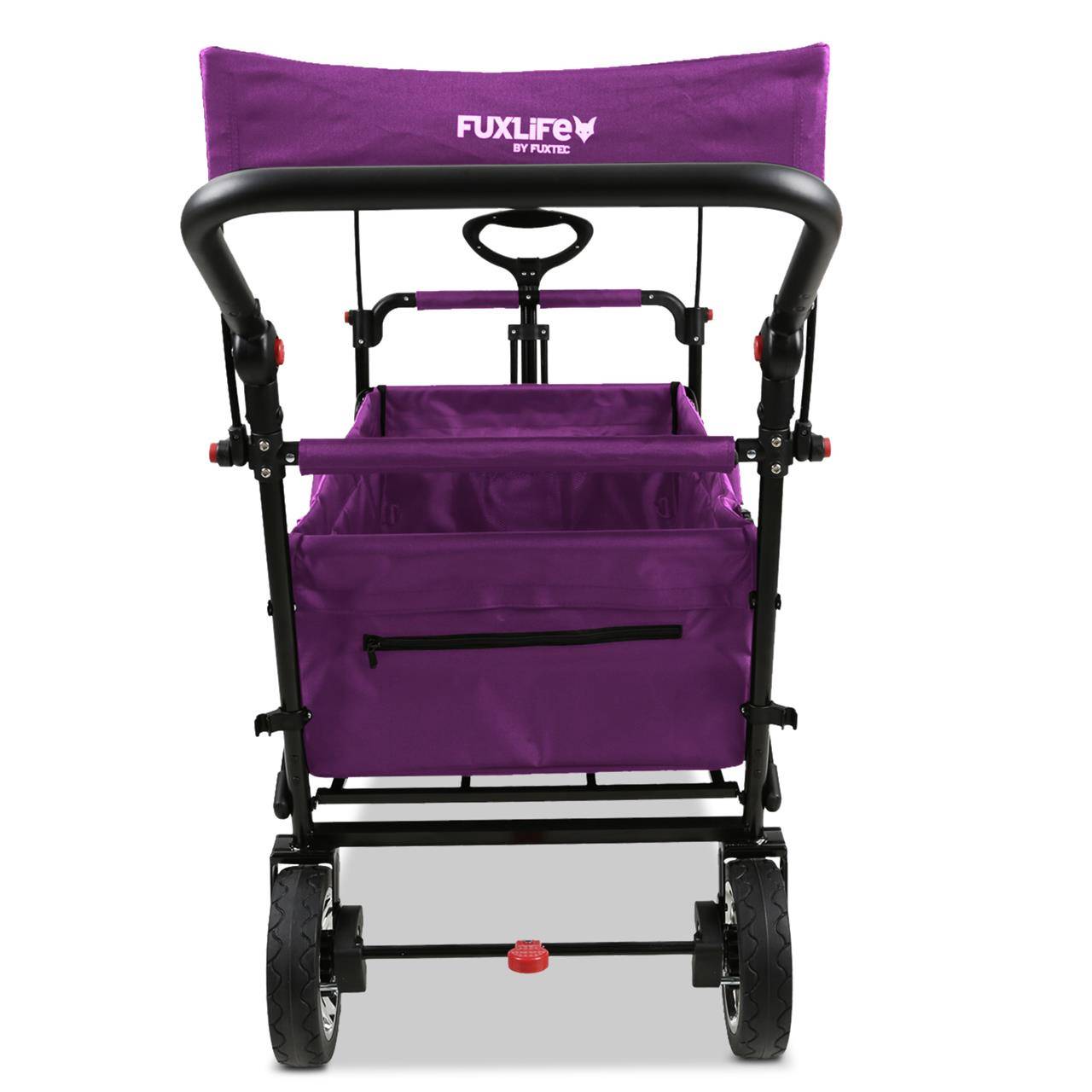 FUXLIFE FX-CT700 Chariot Pliable  • Wagon de Transport Compact 75 kg • Grandes Roues • Camping & Jardin - Image 6