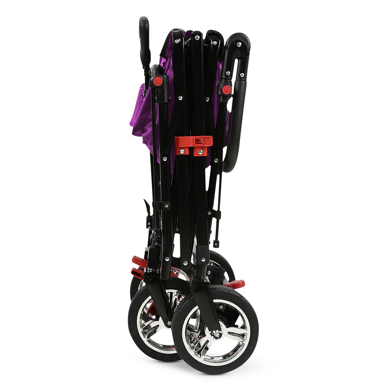 FUXLIFE FX-CT700 Chariot Pliable  • Wagon de Transport Compact 75 kg • Grandes Roues • Camping & Jardin - Image 9