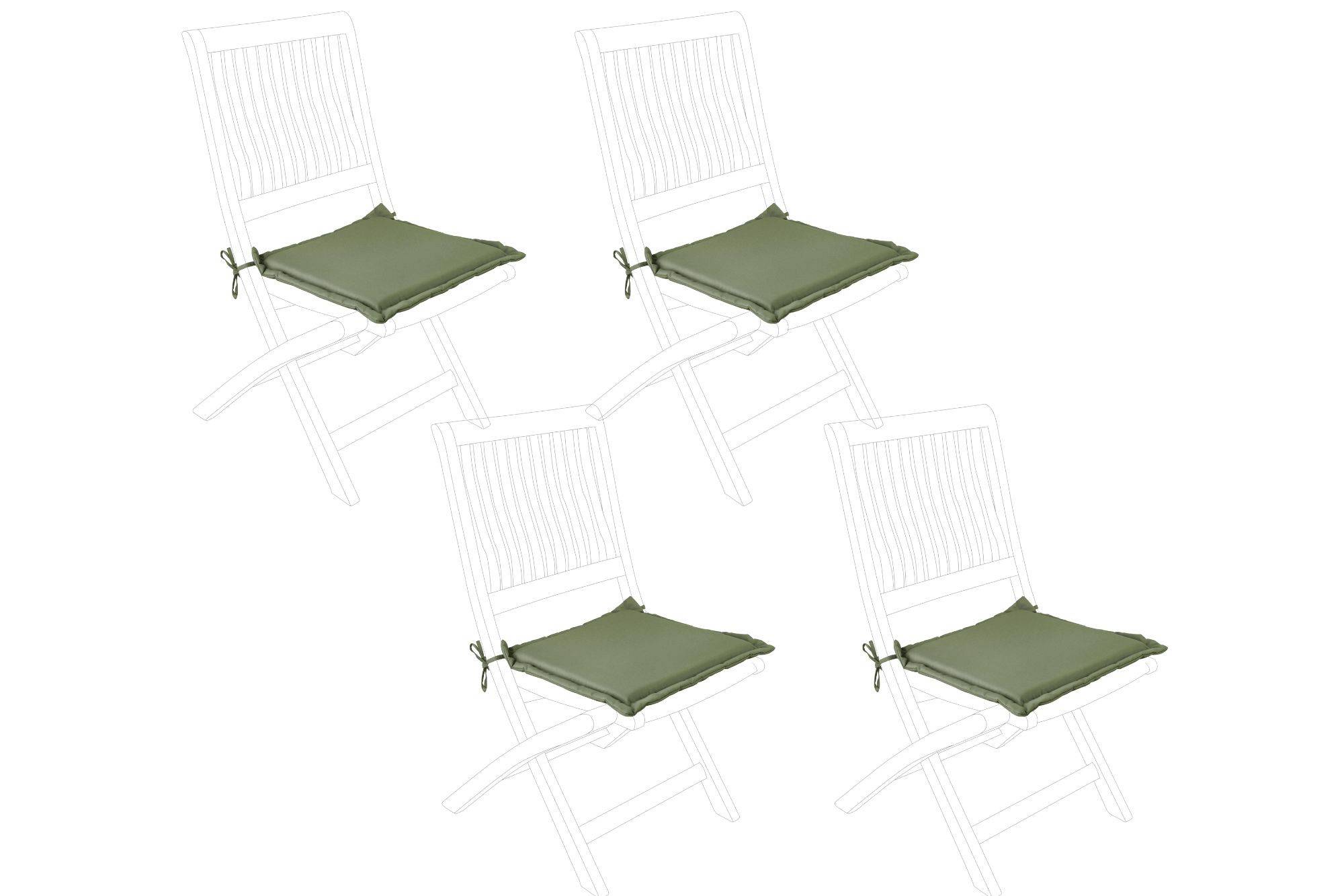 Autre - Coussins pour chaise de jardin pliante (lot de 4) - CANCALE - Imagen 1