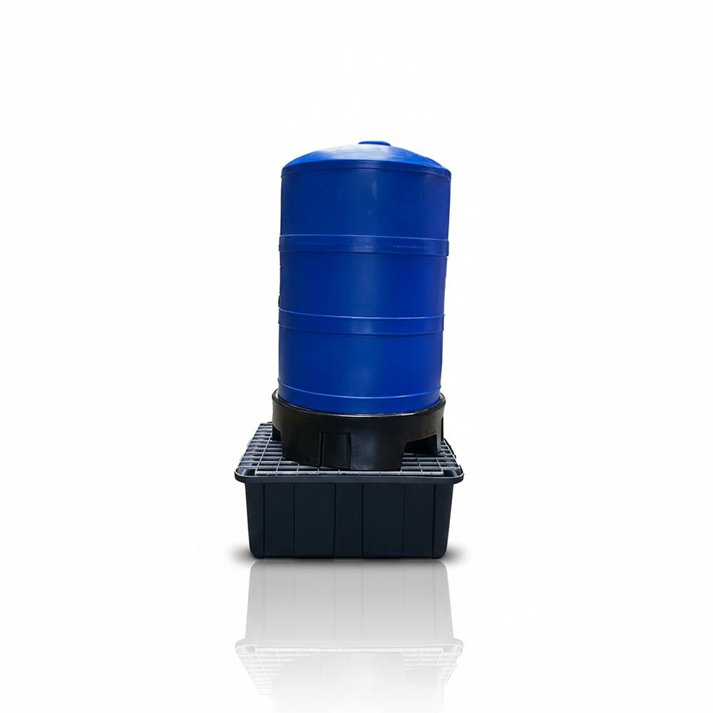 Bac de rétention pour bidons 85l avec caillebotis-plast'up rotomoulage - Image 2