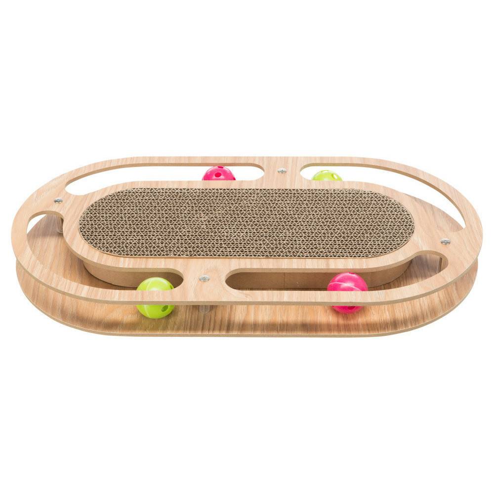 Trixie - jeux Plaque griffoir, cadre bois, 46 cm, pour chats. - Imagen 2