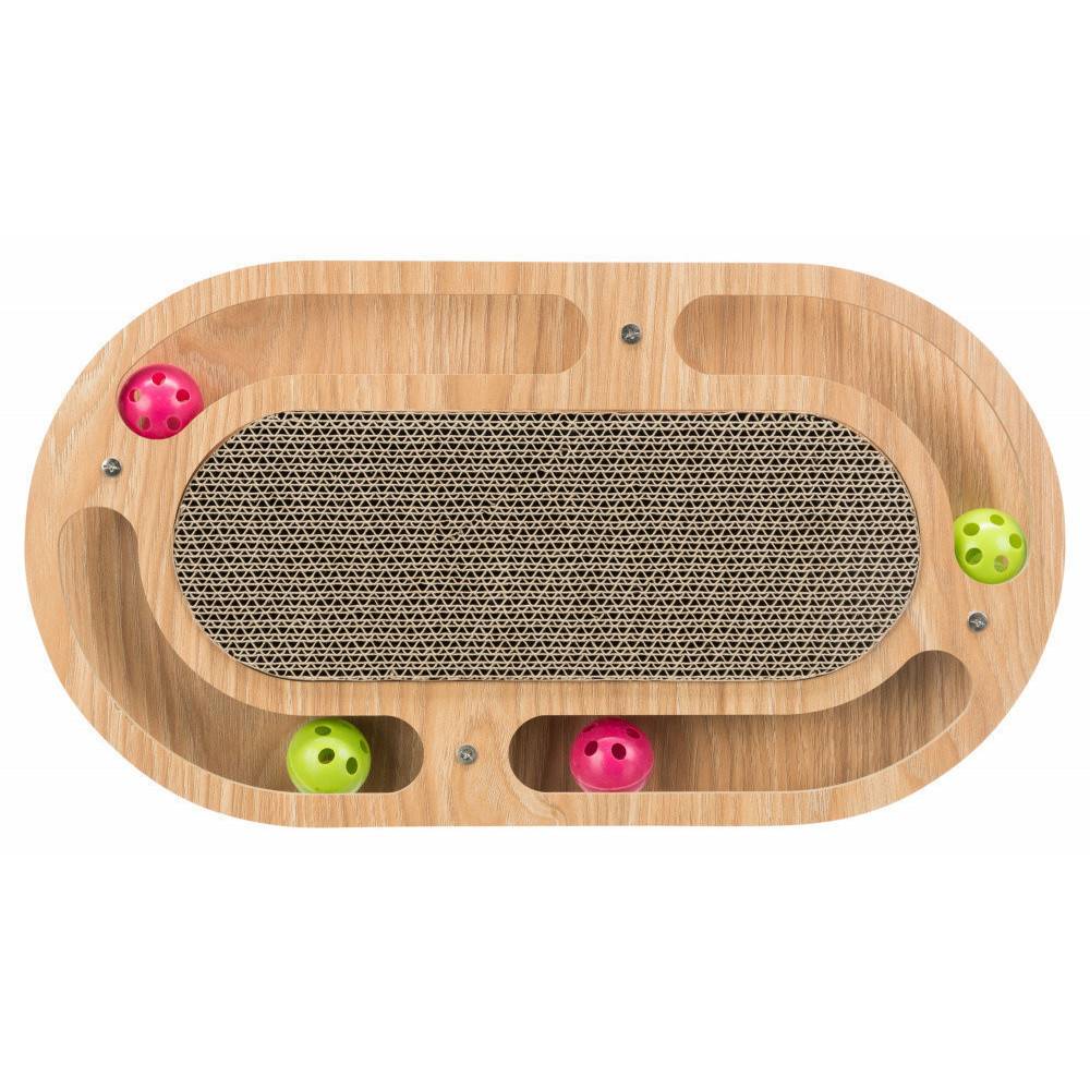 Trixie - jeux Plaque griffoir, cadre bois, 46 cm, pour chats. - Imagen 4