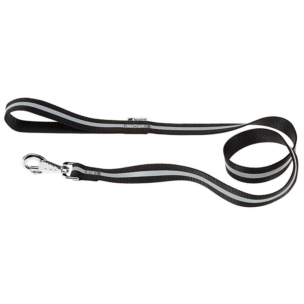 Ferplast - Laisse Réfléchissante CLUB REFLEX G15/120 pour Chiens, idéale pour les promenades en soirée