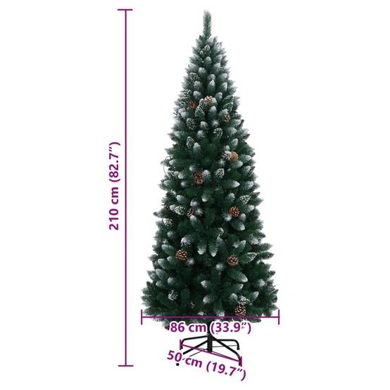 ComfortXL - Sapin de Noël artificiel enneigé 300 LED pour fête Vert 210 cm – ComfortXL Outdoor Living - Image 10