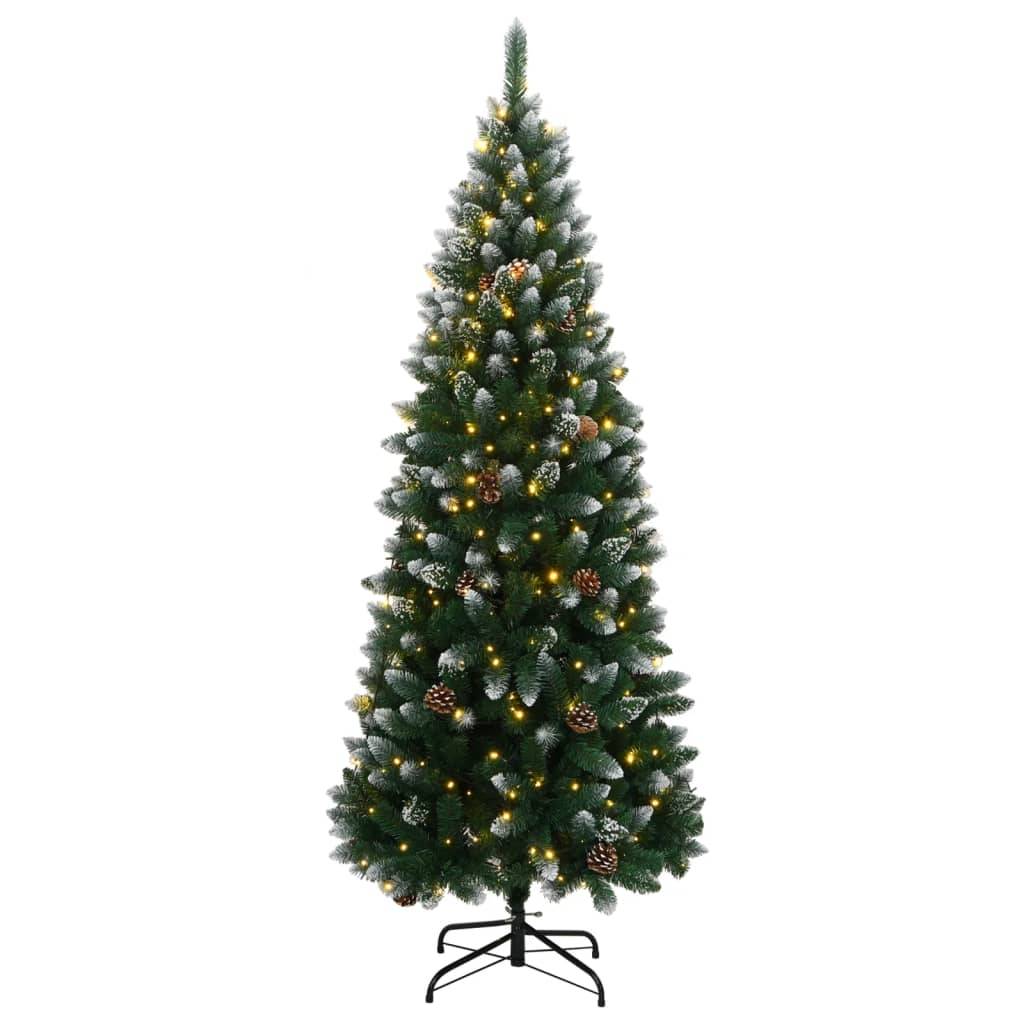 ComfortXL - Sapin de Noël artificiel enneigé 300 LED pour fête Vert 210 cm – ComfortXL Outdoor Living - Image 2