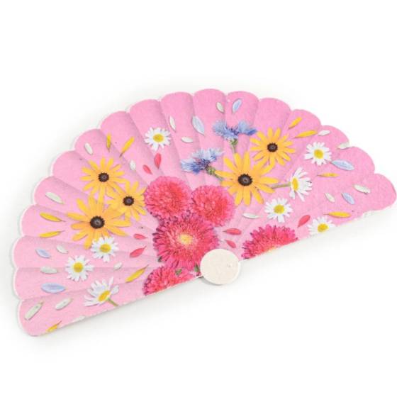 Radis et Capucine - Radis et Capucine - Eventail papier de graines - 21 x 12 cm - Image 1