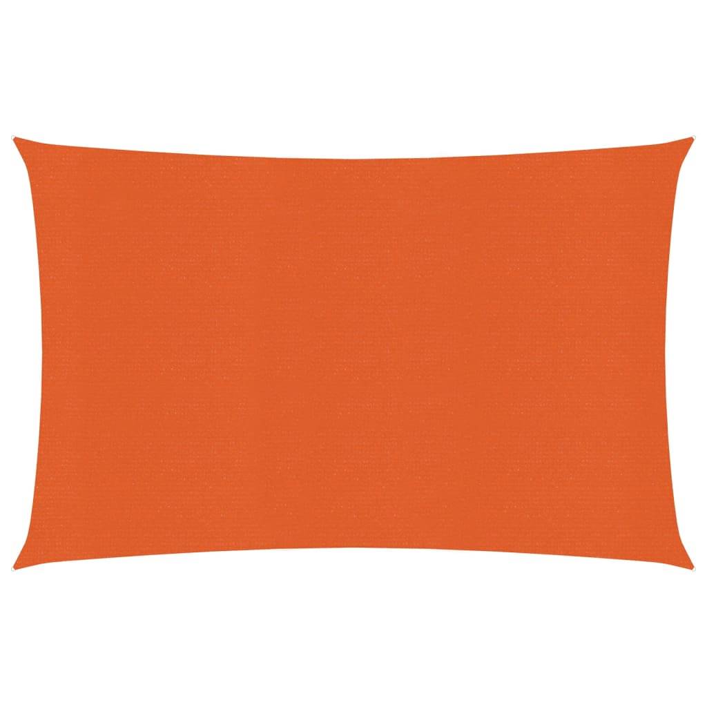 Helloshop26 - Voile d'ombrage 160 g/m² orange 3,5 x 4,5 m PEHD - Imagen 1