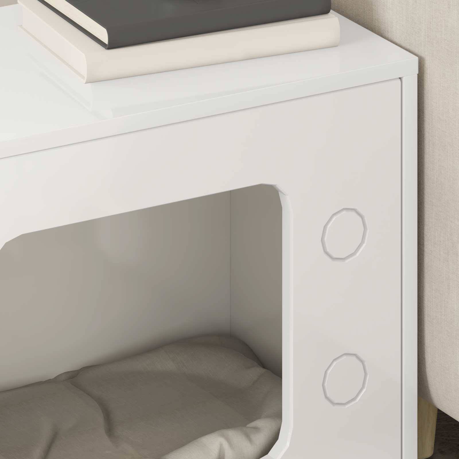 Chatiere bois blanc  51 x 30 x 52 cm  - Prolenta premium p345.0 - Image 4