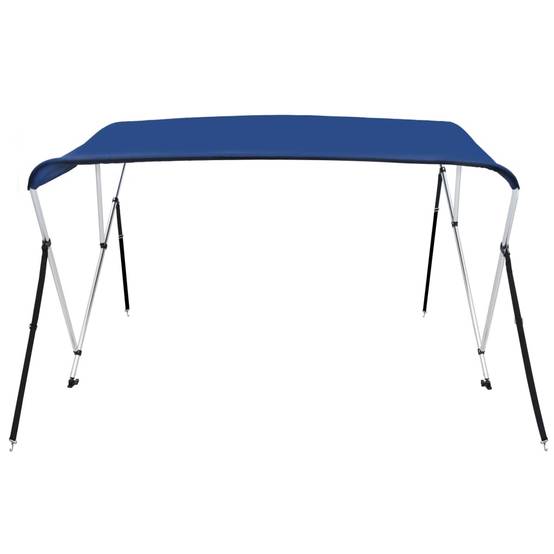 Store banne | Auvent bimini à 3 arceaux Bleu 183x196x137 cm Maison Chic - Image 4