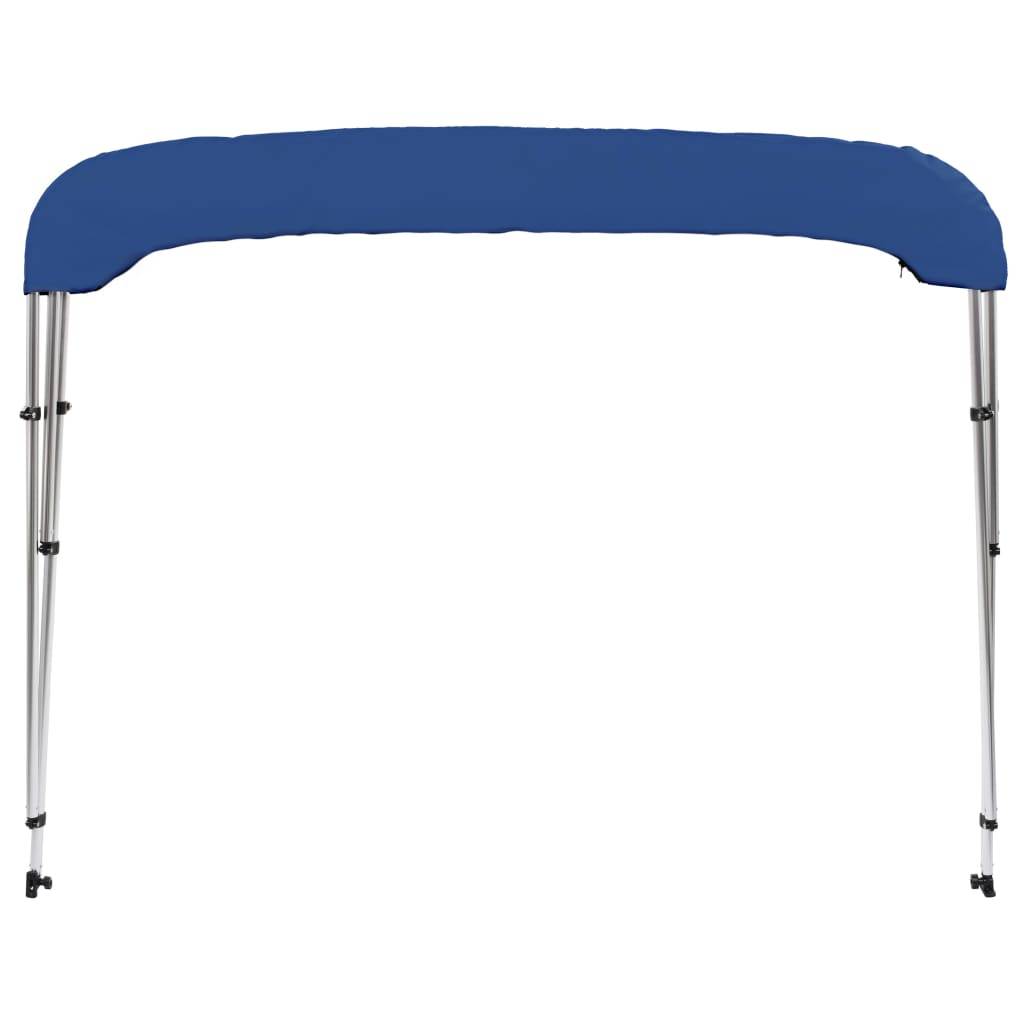 Store banne | Auvent bimini à 3 arceaux Bleu 183x196x137 cm Maison Chic - Image 6