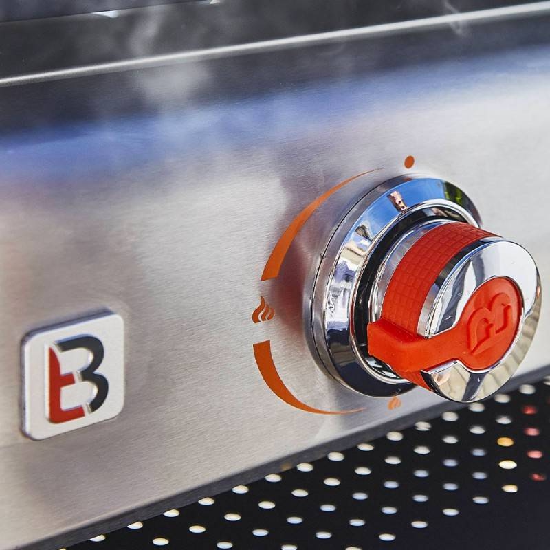 Brasero - Plancha Silvia II Inox 3 feux Brasero - BRASERO - Plaque en fonte 67 x 34 cm - 3 brûleurs - Jusqu'à 10 convives - 7,5 kW - Imagen 7