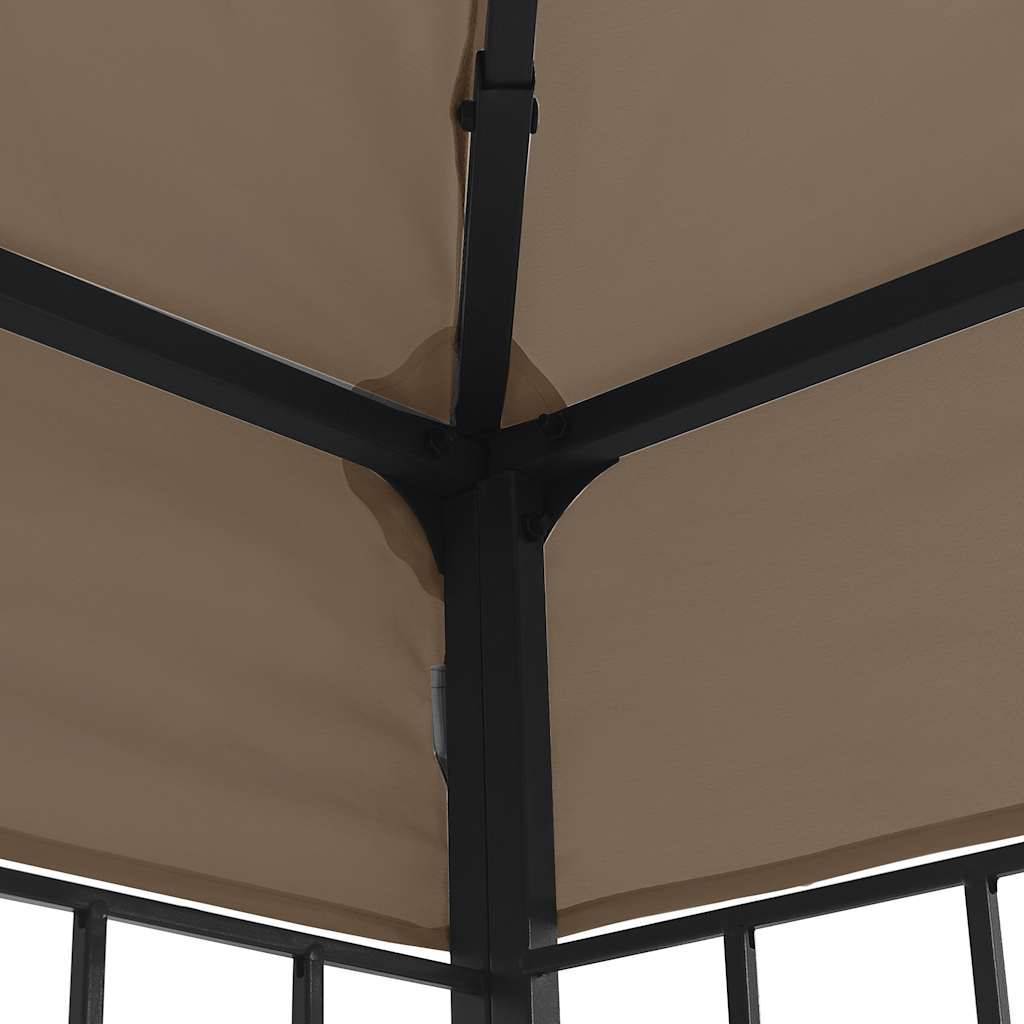 Tonnelle Aluminium Taupe avec LED 3 x 3 x 2.6 m - PANGIVO - Image 6