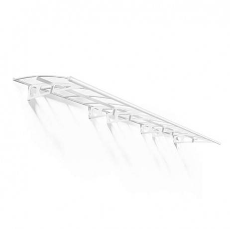 Canopia by Palram - Canopia Marquise de porte Bordeaux blanc transparent 223.5 X 139 - Imagen 7