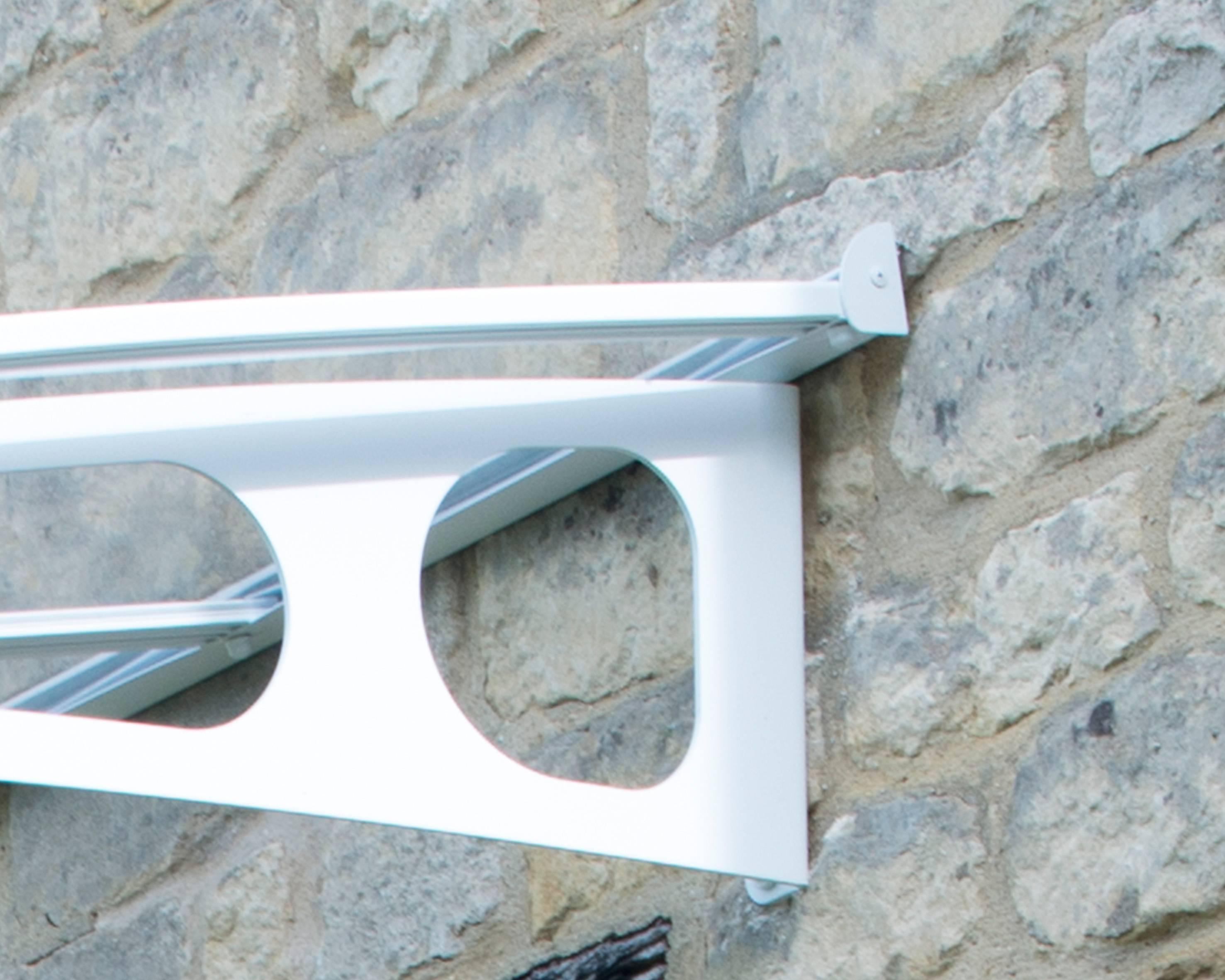 Canopia by Palram - Canopia Marquise de porte Bordeaux blanc transparent 223.5 X 139 - Imagen 5