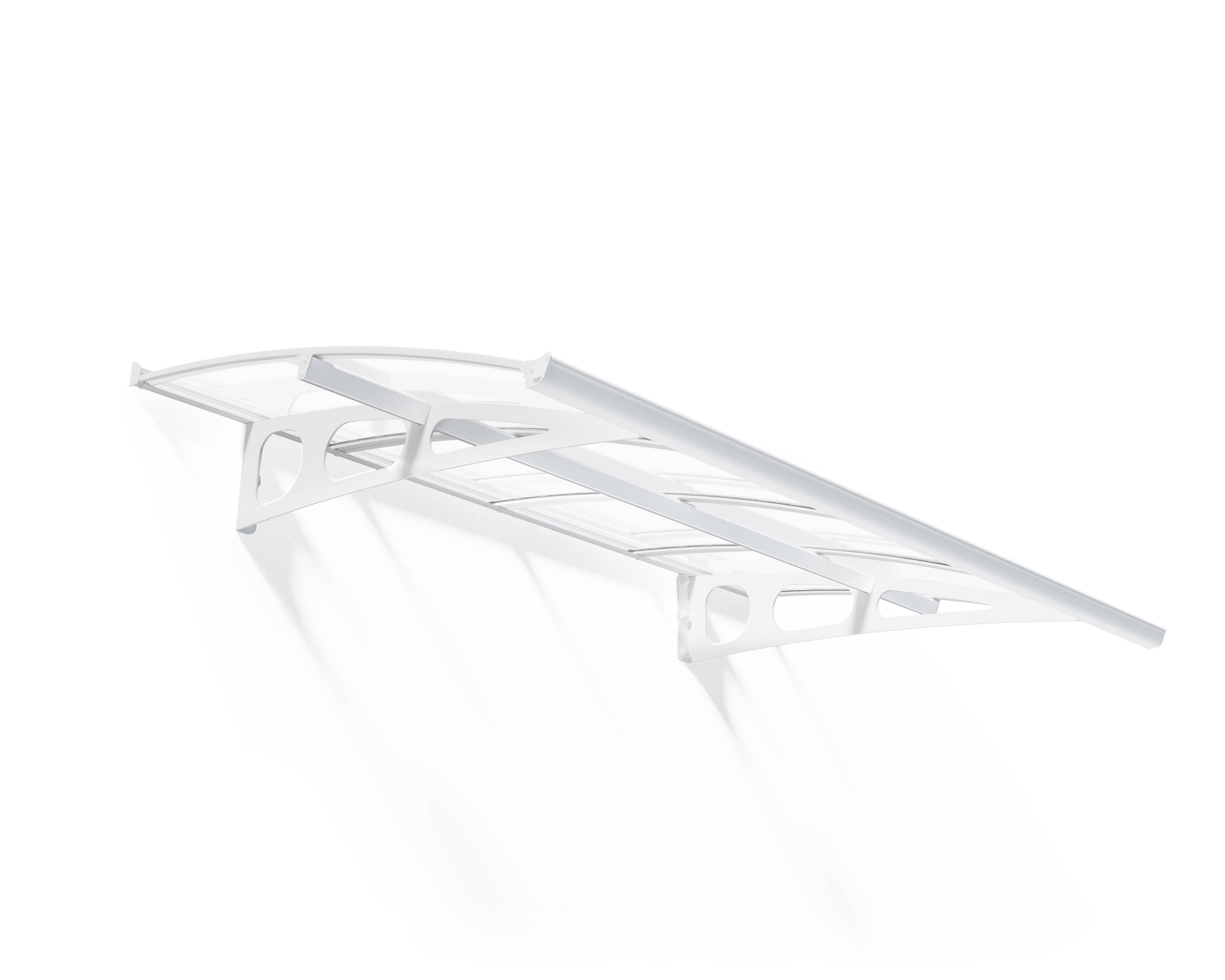 Canopia by Palram - Canopia Marquise de porte Bordeaux blanc transparent 223.5 X 139 - Imagen 1