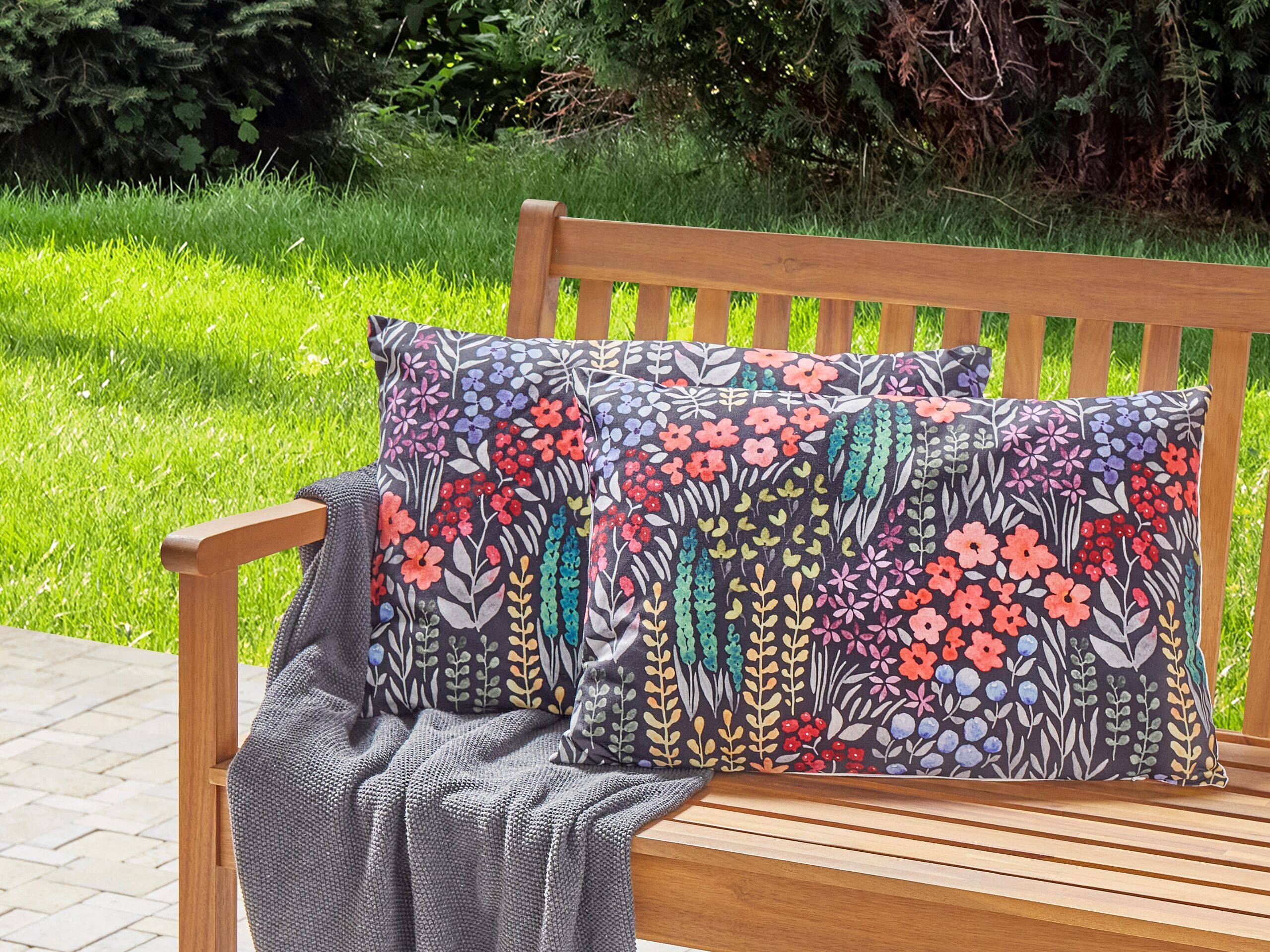Beliani - Coussin d'extérieur Polyester Multicolore CASTELARO - Beliani - Imagen 1