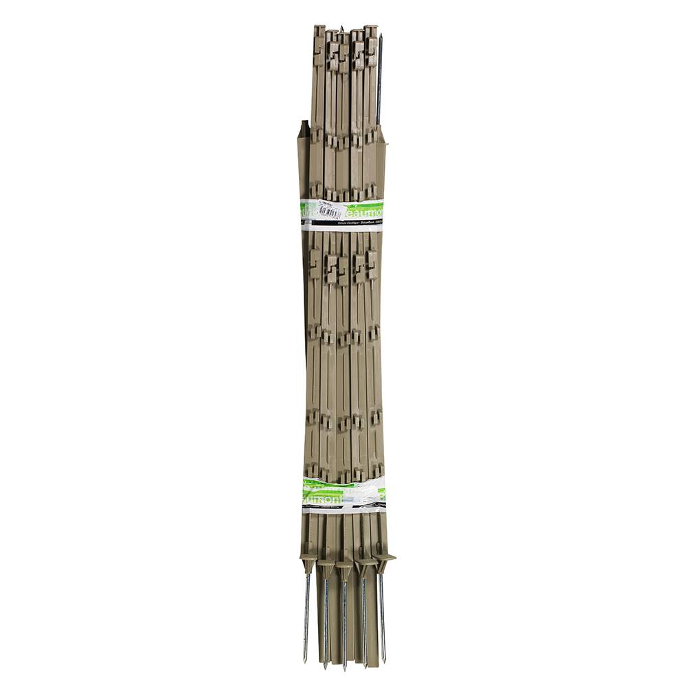 Beaumont - 10 Piquets plastique nature 1.05 m - Imagen 2