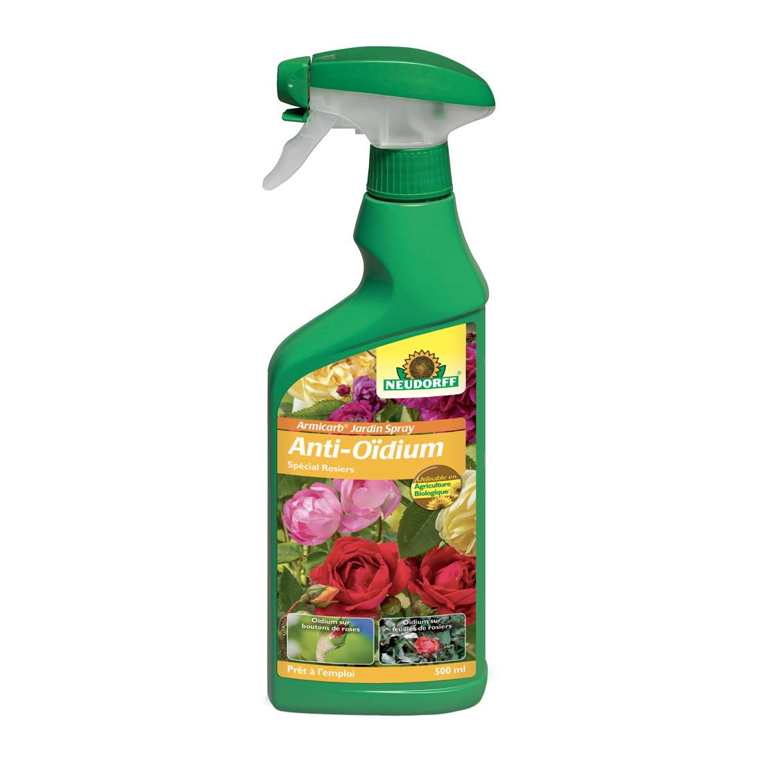 Neudorff - Anti-Oïdium Spécial Rosiers - 500ml - Spray prêt à l’emploi - Neudorff