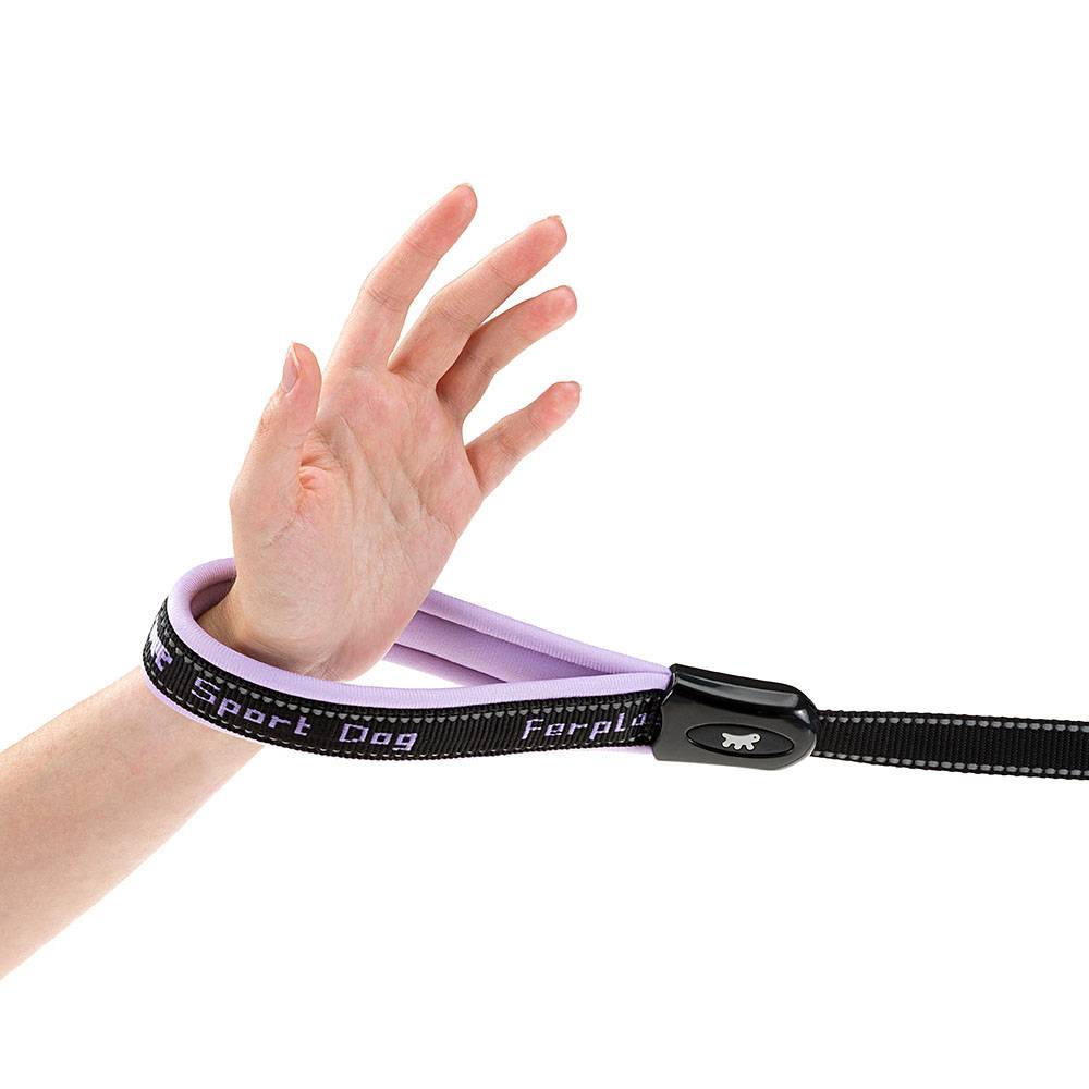 Ferplast - Ferplast Laisse chien SPORT DOG MATIC, Laisse pour chien taille moyenne, Mousqueton avec mécanisme magnétique, Poignée rembourrée, Coutures - Imagen 2