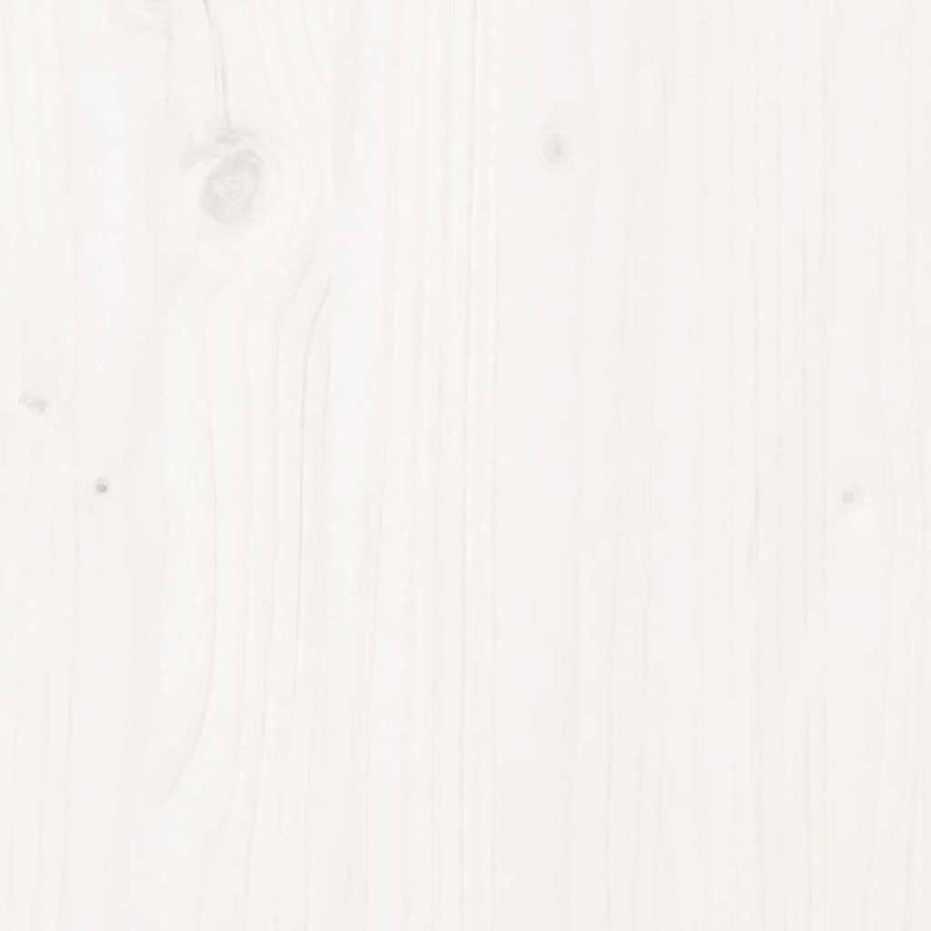 Sapin de Noël en bois massif de pin rotatif pour décoration 80 cm Blanc – ComfortXL Outdoor Living - Image 7