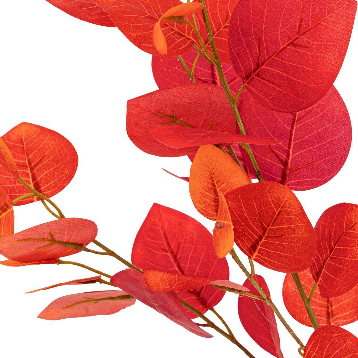 Atmosphera - Tige d'eucalyptus artificielle James rouge H97cm - Atmosphera Créateur d'intérieur - Image 2