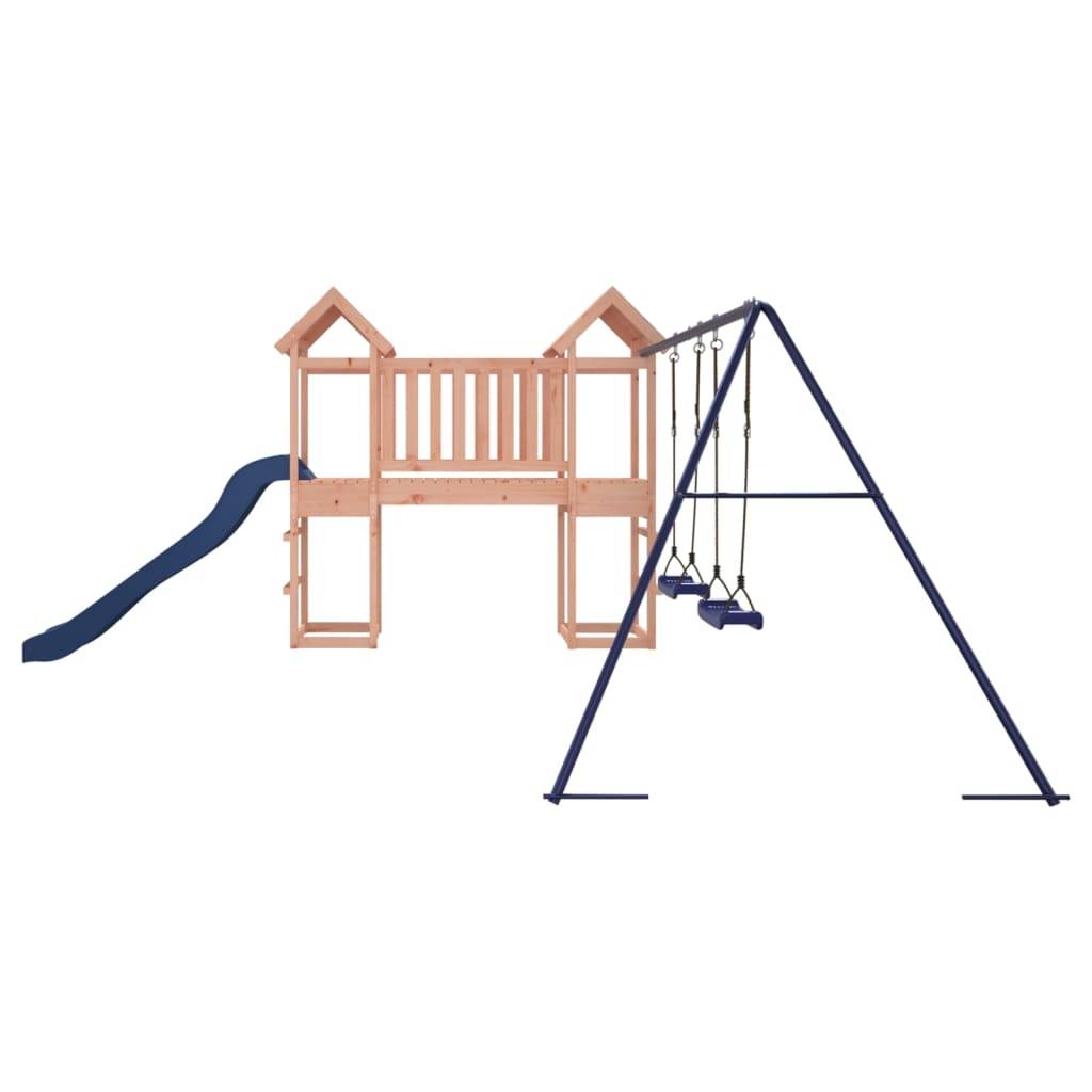 Helloshop26 - Aire de jeux d'extérieur balançoires toboggan portiques robuste jeux jardin 308 x 393 x 194 cm bois massif de douglas - Imagen 5