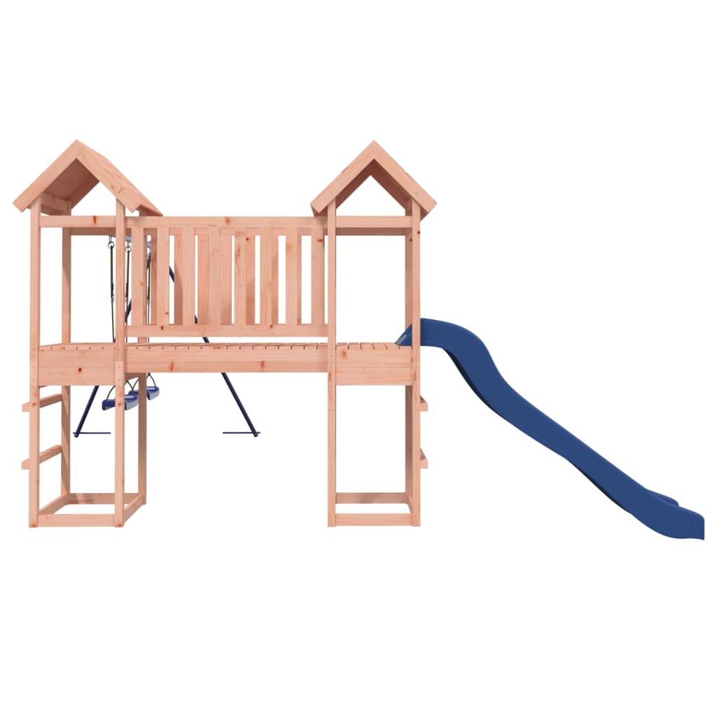 Helloshop26 - Aire de jeux d'extérieur balançoires toboggan portiques robuste jeux jardin 308 x 393 x 194 cm bois massif de douglas - Imagen 4