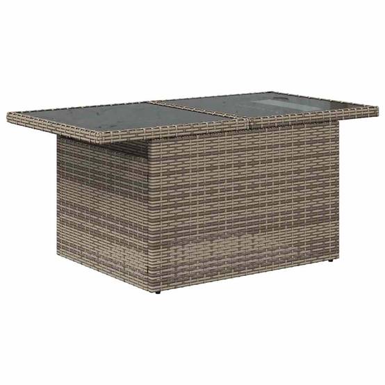 Salon de jardin 8 places 9 pièces polyrotin Gris modulable pour jardin – ComfortXL Outdoor Living - Image 6
