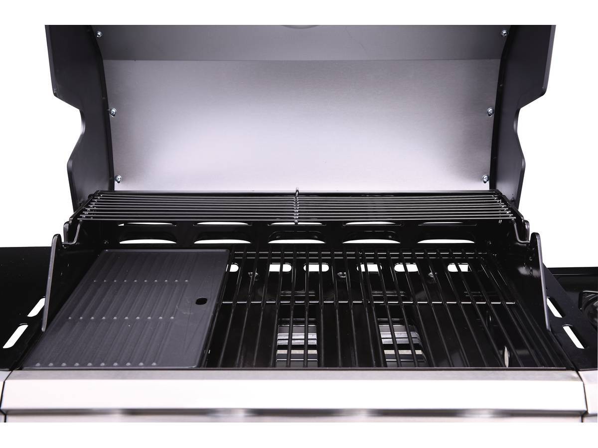 Barbecue Gaz "bingo 4" - 4 Brûleurs Dont 1 Latéral - 14kw + Housse Protection - Noir -habitat Et Jardin - Image 4