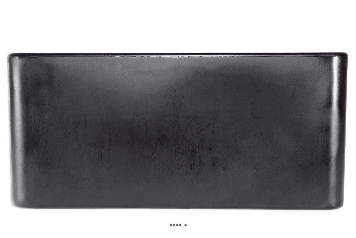 Artificielles - Jardinière FLORE Anthracite L80H37cm pour int. / ext. Rotomoule - choisissez votre diamtre ou votre longueur: 80 cm - couleur: Gris anthracite